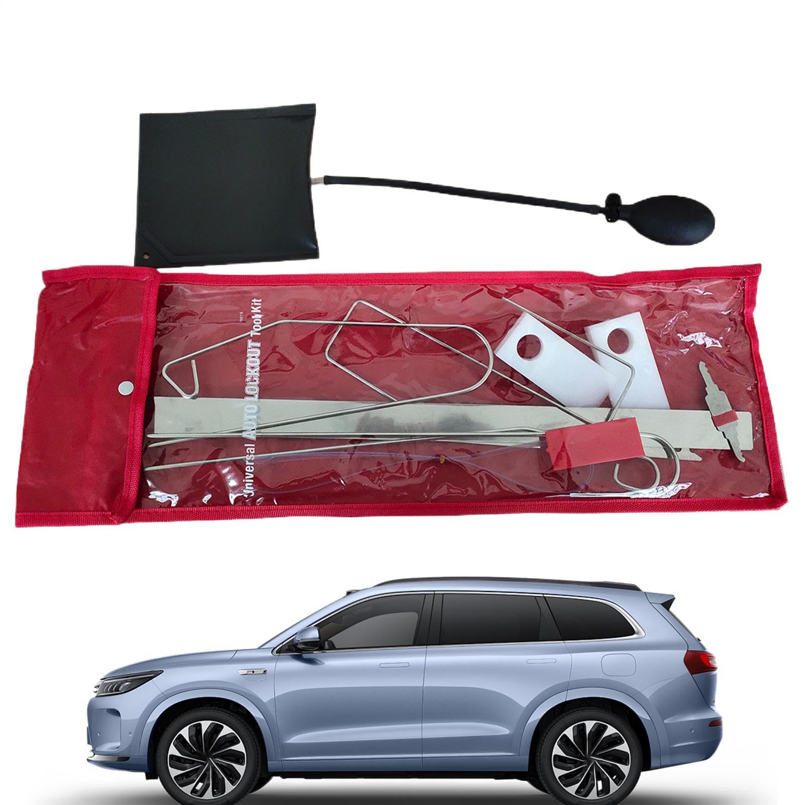 Set di leve per auto Smontaggio Dei Pannelli Delle Porte Veicolo In | Piede di porco Kit completo 12X Heavy Duty per auto con rompivetro e attrezzi per rimozione