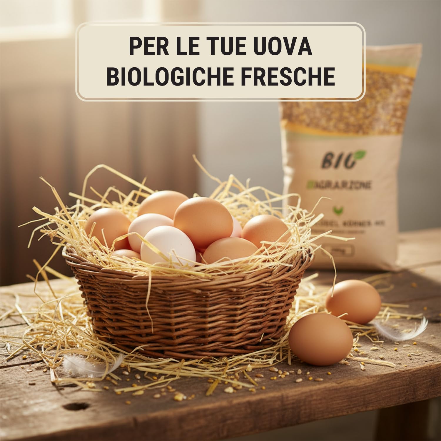 Agrarzone BIO Mangime Antiacaro per Galline Ovaiole 20 kg - Granulato con Erbe Aromatiche - Protezione Naturale da Acari & Parassiti - Premium Austria Senza OGM