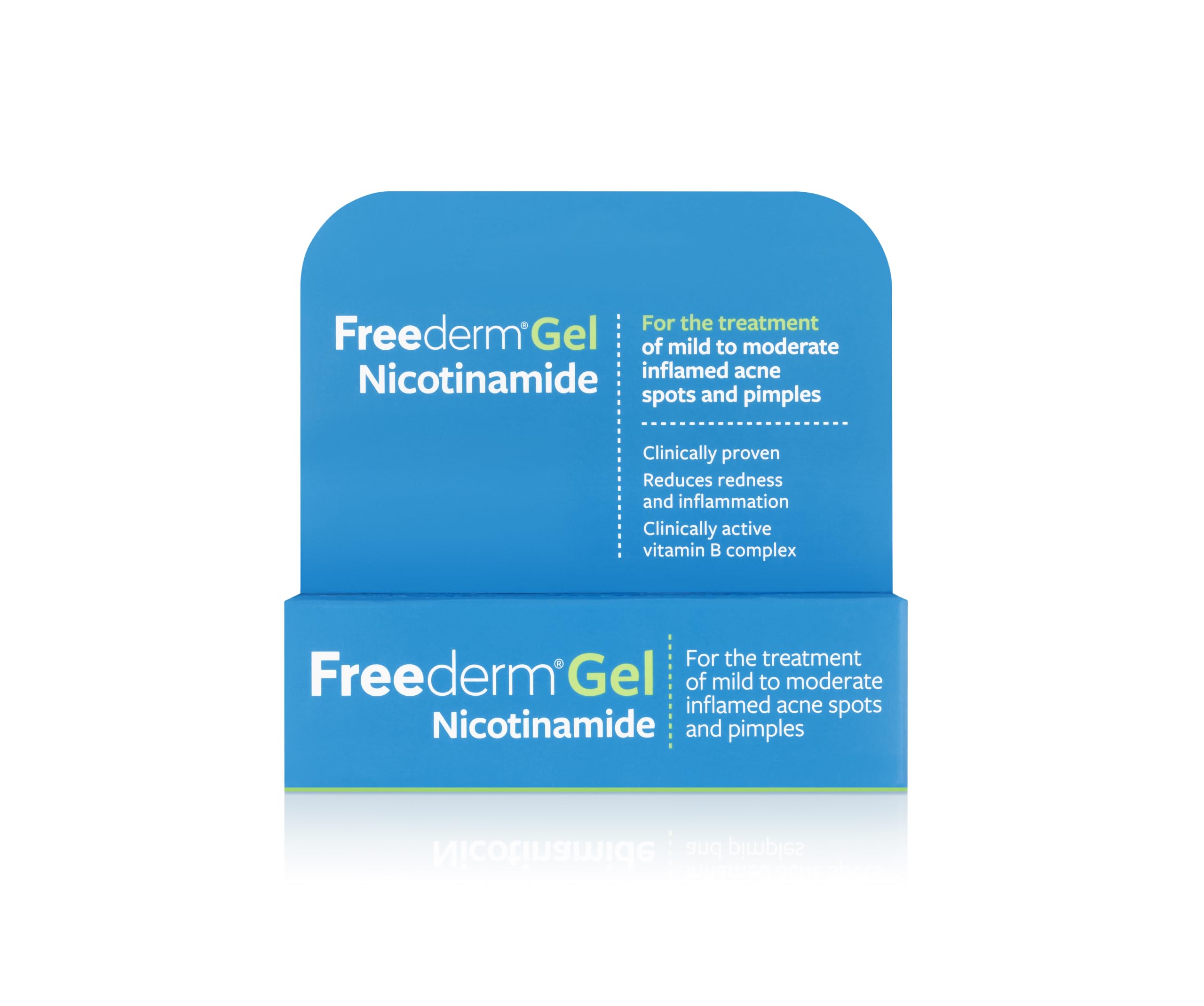 Freederm Gel With Nicotinamide. For Mild to Moderate Inflamed Acne Spots and Pimples. 10g