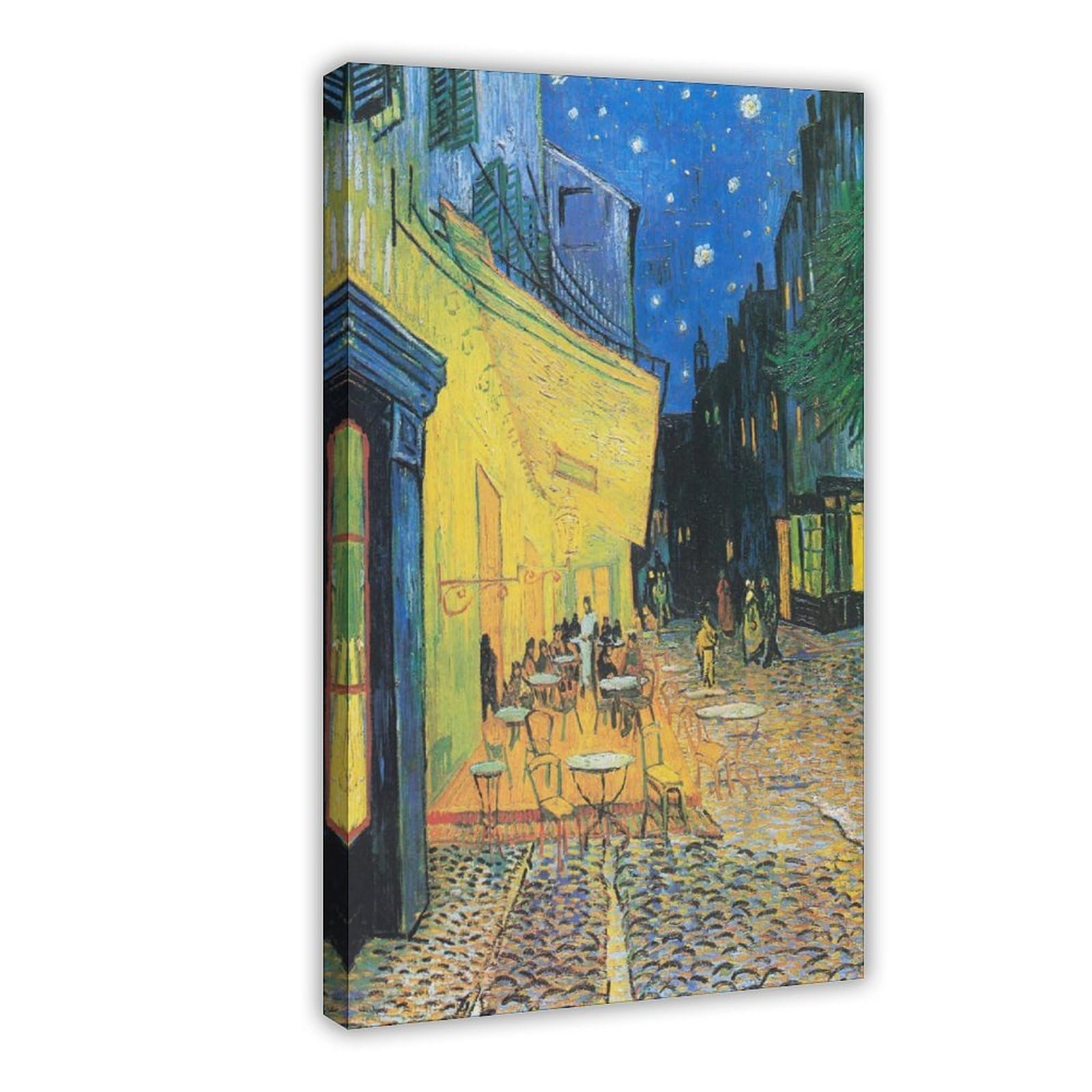 WCYB Vincent Van Gogh - Café Terrace at Night 1888 - Starry Night Cafe - Fine Art Giclee - Famous Painting Print Prints Posters Canvas Deco Paintings Wall