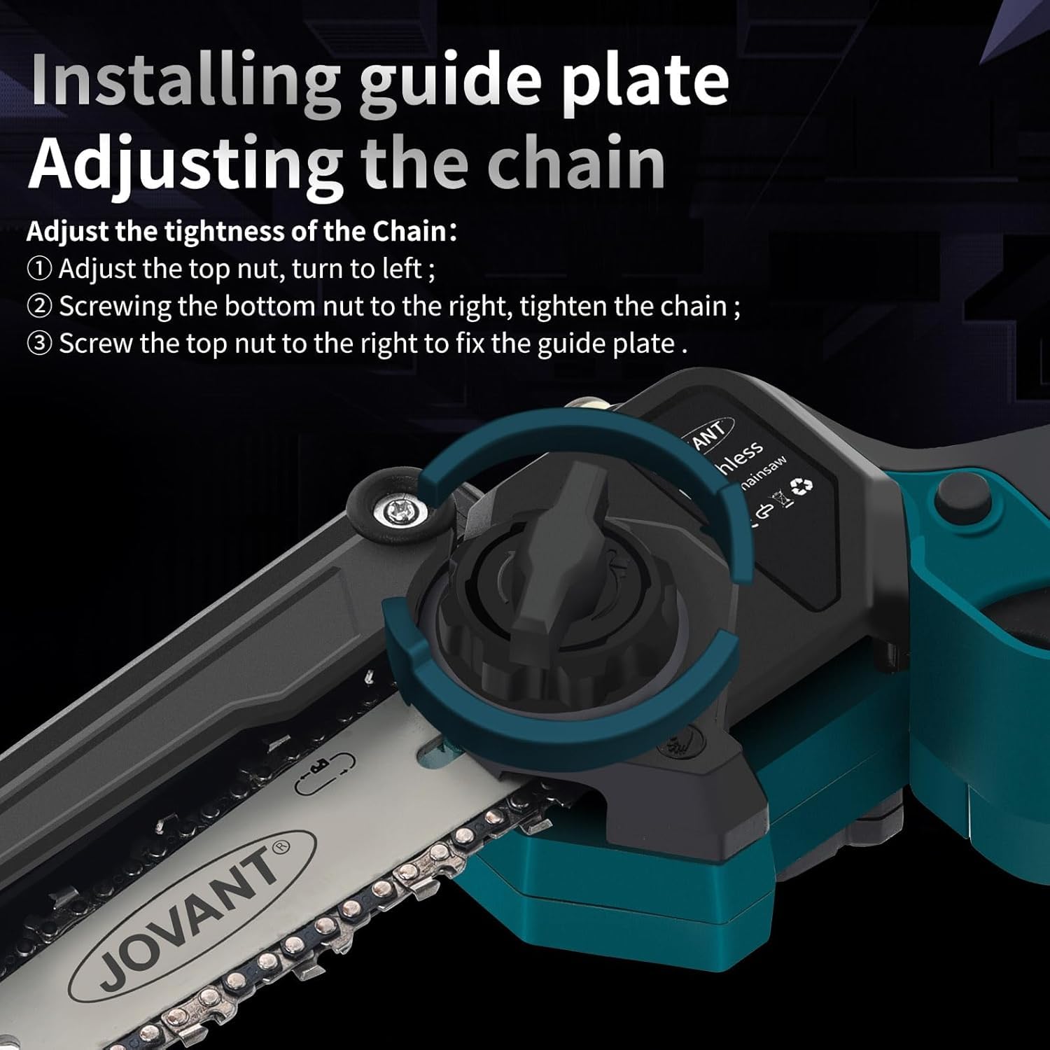 6 inch mini-kettingzaag, draadloos, compatibel met Makita 18 V batterijen, 1200 W elektrische kettingzaag, draadloze kettingzaag voor tuin, binnenplaats, boom, tak, hout zagen (zonder batterij 6 inch mini-kettingzaag, draadloos, compatibel met Makita 18 V batterijen, 1200 W elektrische kettingzaag, draadloze kettingzaag voor tuin, binnenplaats, boom, tak, hout zagen (zonder batterij