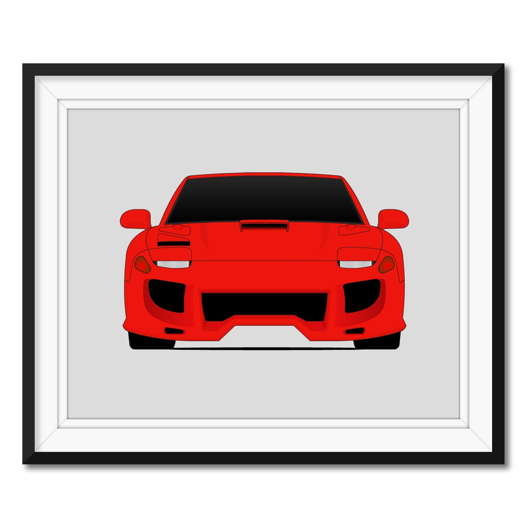 Dodge Stealth from the Fast and the Furious Inspired Poster Print Wall Art Decor Handmade Paul Walke