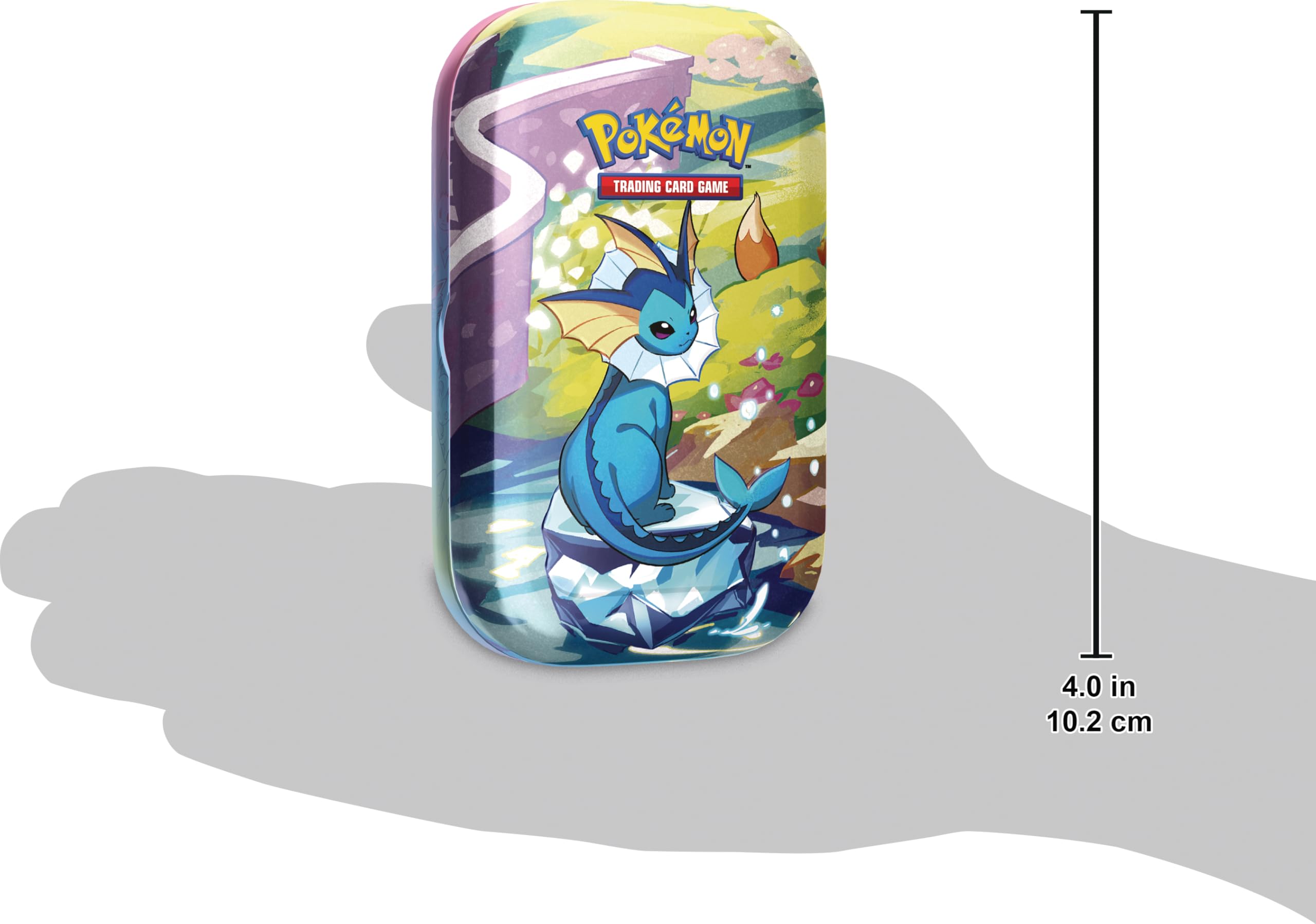 Pokémon - Gra karciana kolekcjonerska: Mini-Tin-Box Karmesin & Purpur – Pryzmatyczne zmiany: Aquana (2 boosterpacks i 1 moneta)