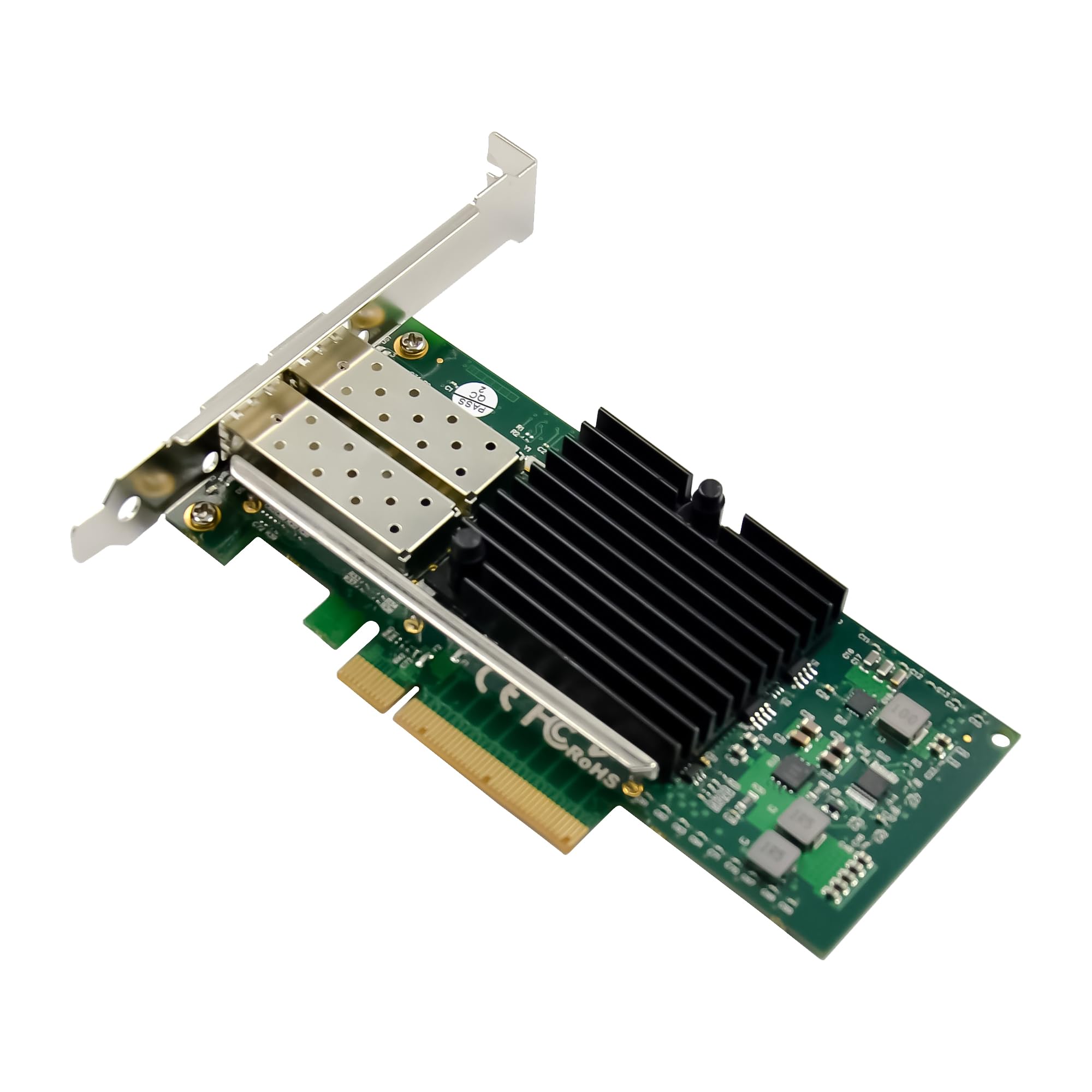 InLine Dual 10-Gigabit Netzwerkkarte, 2X SFP+, PCIe x8, 10 GBASE-T Ethernet LAN Controller, ab Win 7, Server 2008, Linux 2.6 inkl. Low Profile Slotblech, 51131A