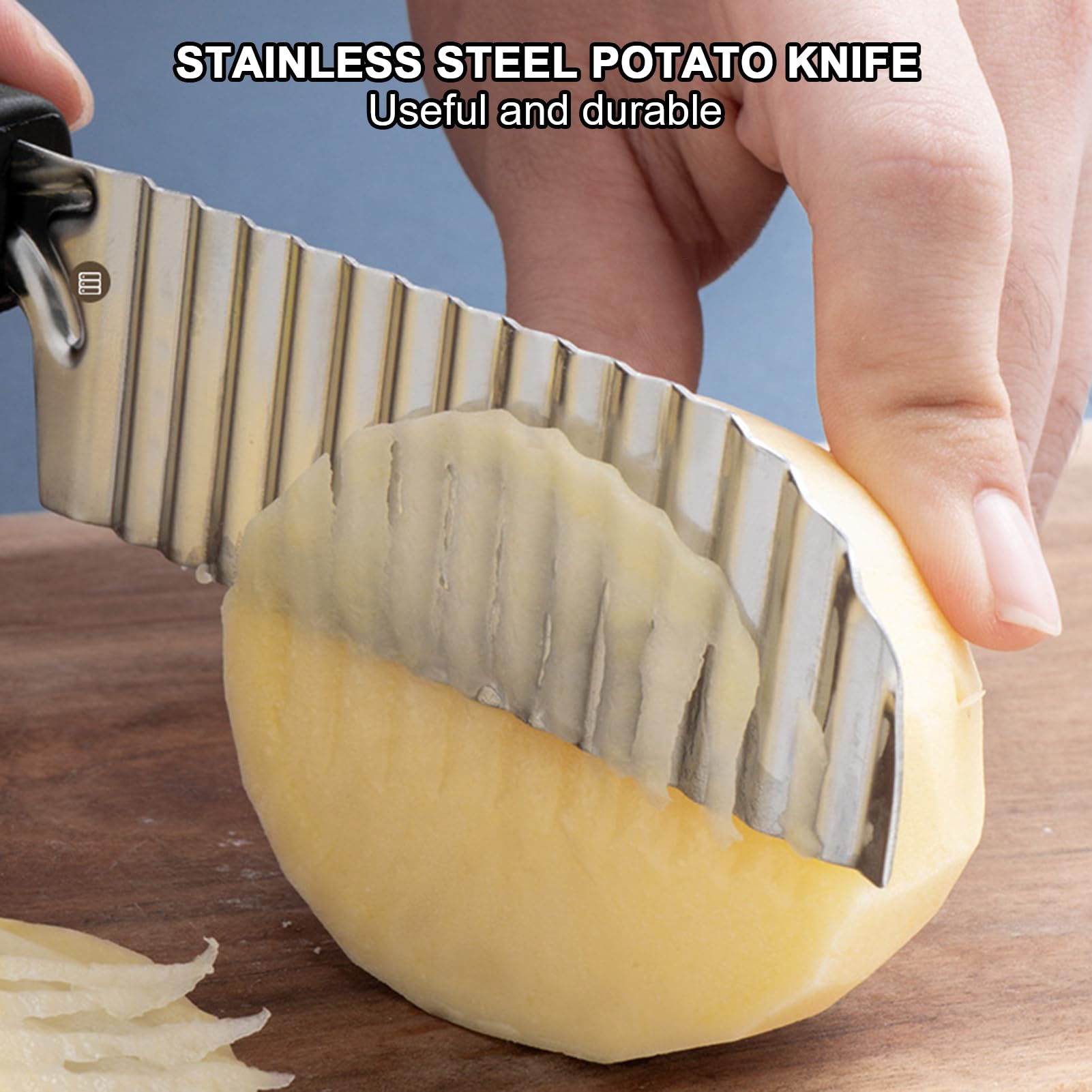 Kartoffelschneider zerkleinerer und Küchenhelfer Werkzeuge | Crinkle-Kartoffelschneider, Wellenschneider Zerkleinerer Werkzeuge für und Karotten Gurken Mais Brot Kochen und