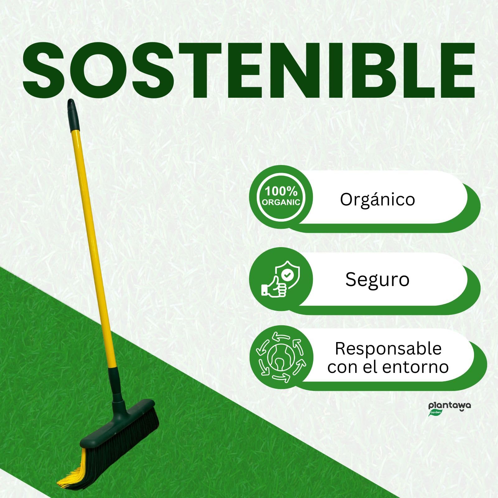 Brosse Gazon Artificiel - Manche Extensible 80-140cm, Entretien Pelouse