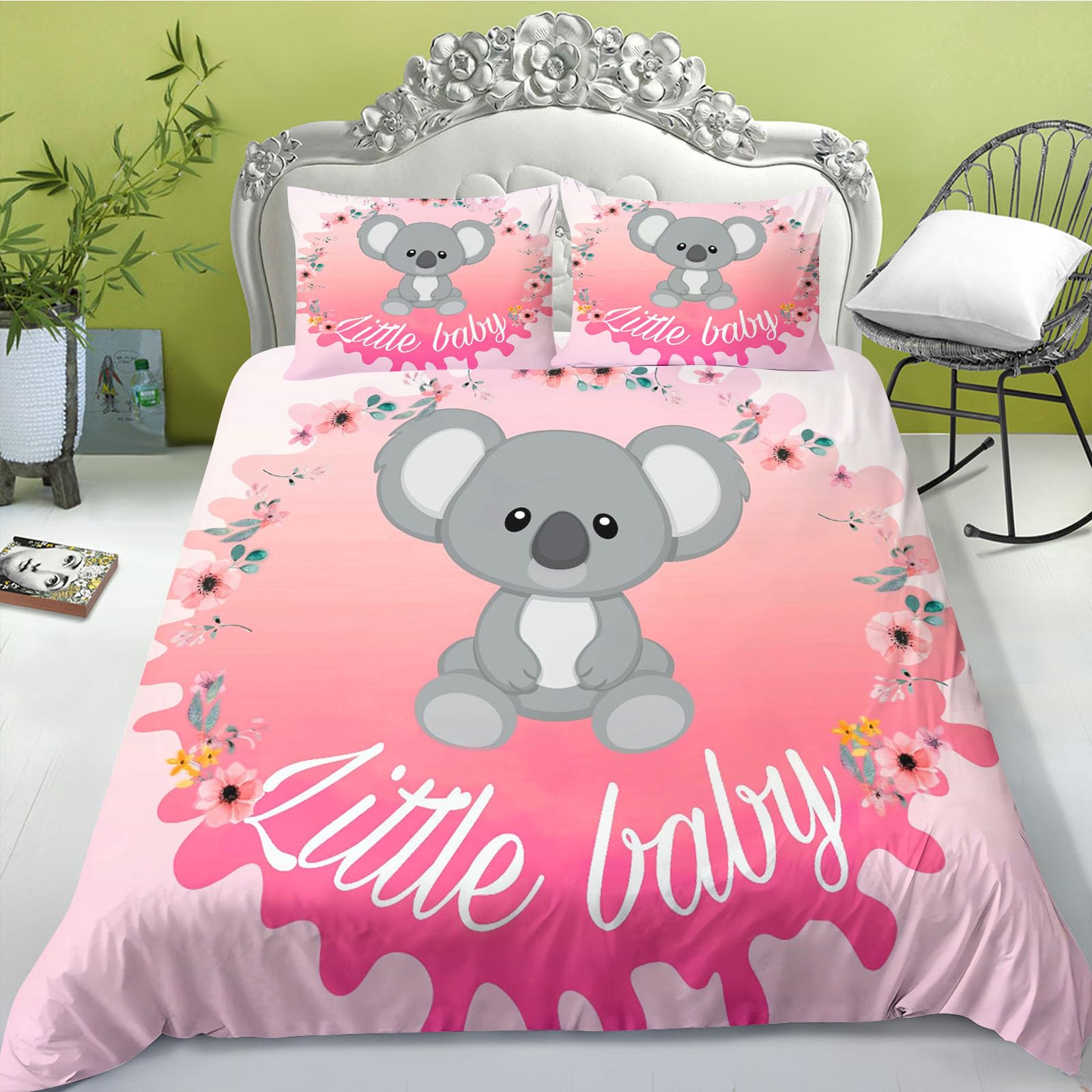 Housse de couette koala avec fermeture éclair pour en finir avec la couette qui glisse