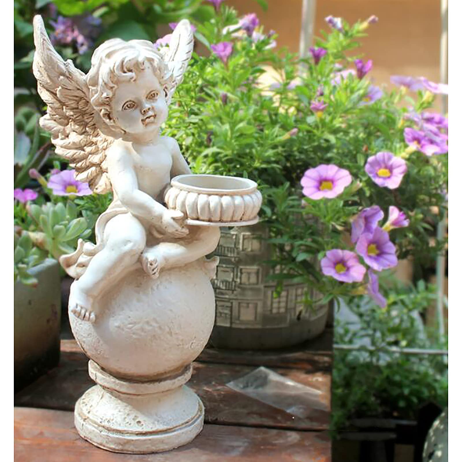 Estatuilla De ángel, Escultura De ángel, Querubín, Estatua De Jardín