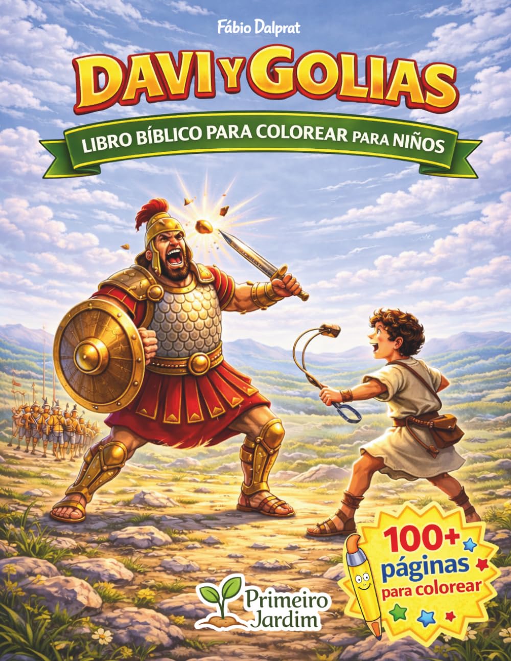 David y Goliat – Libro Bíblico para Colorear para Niños (Davi e Golias – Para Colorir GLOBAL)