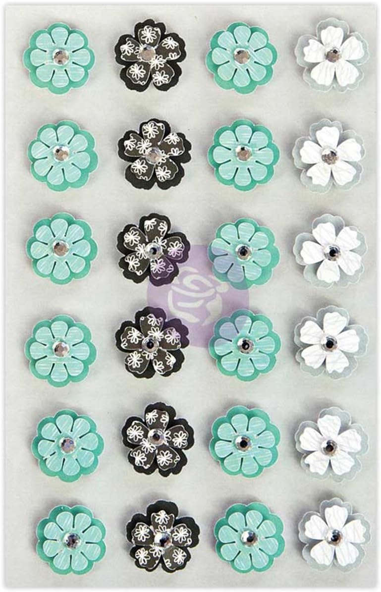 Prima Marketing 655350594251 Prima Traveler's Journal Flowers - Seafoam Flora