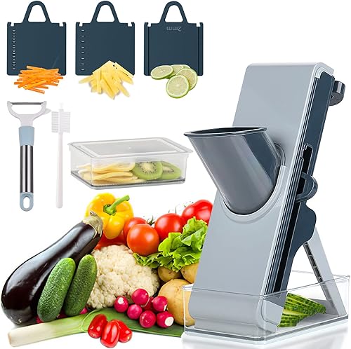 Picador de verduras, picador de cebolla, rebanador de mandolina, picador de alimentos profesional, picador y rebanador de verduras, máquina de