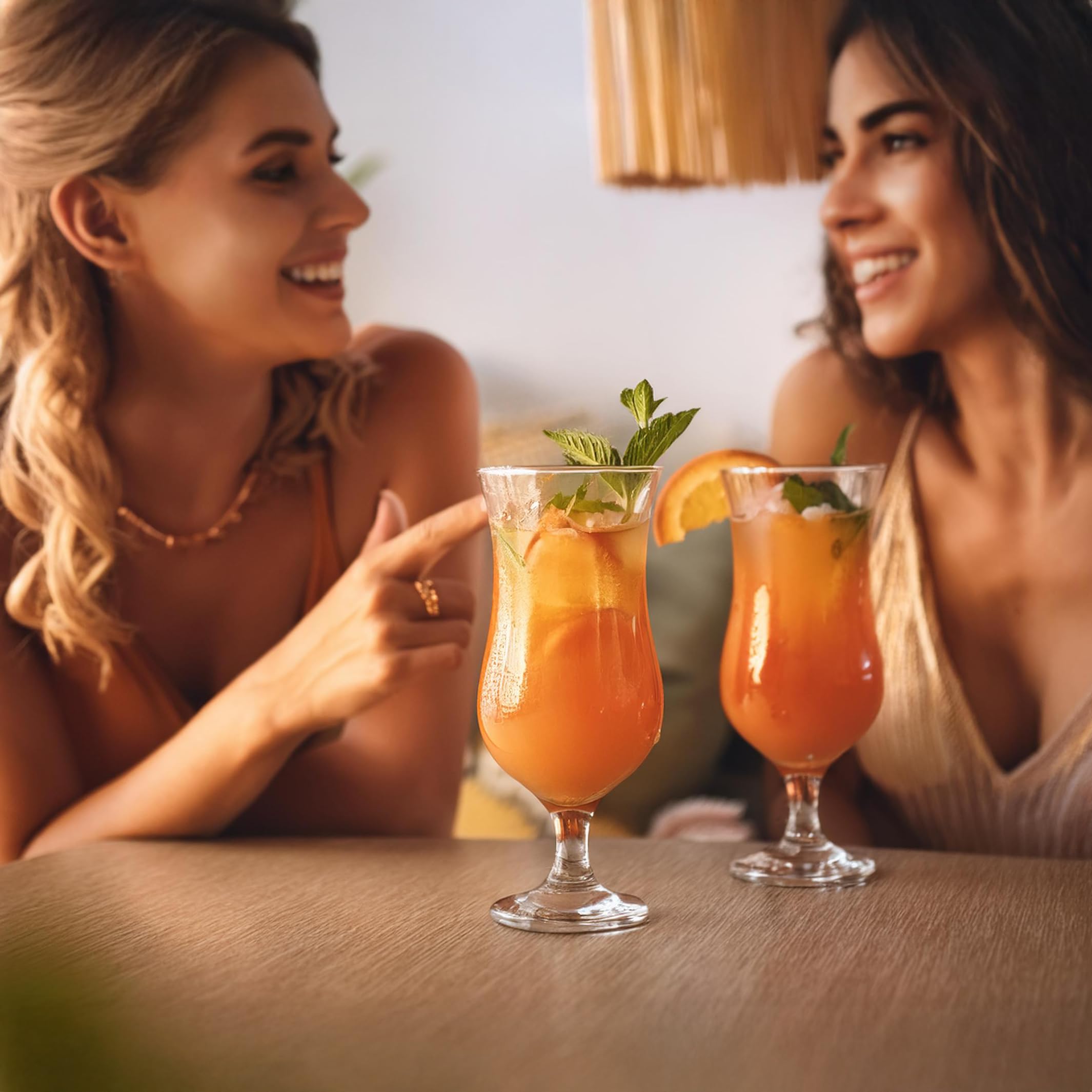 Glasmark KROSNO, Zestaw 6 Szt. Kieliszków do Koktajli i Drinków, 350ml, Pina Colada, Long Drinki, Milkshake, Szkło Wysoki Połysk