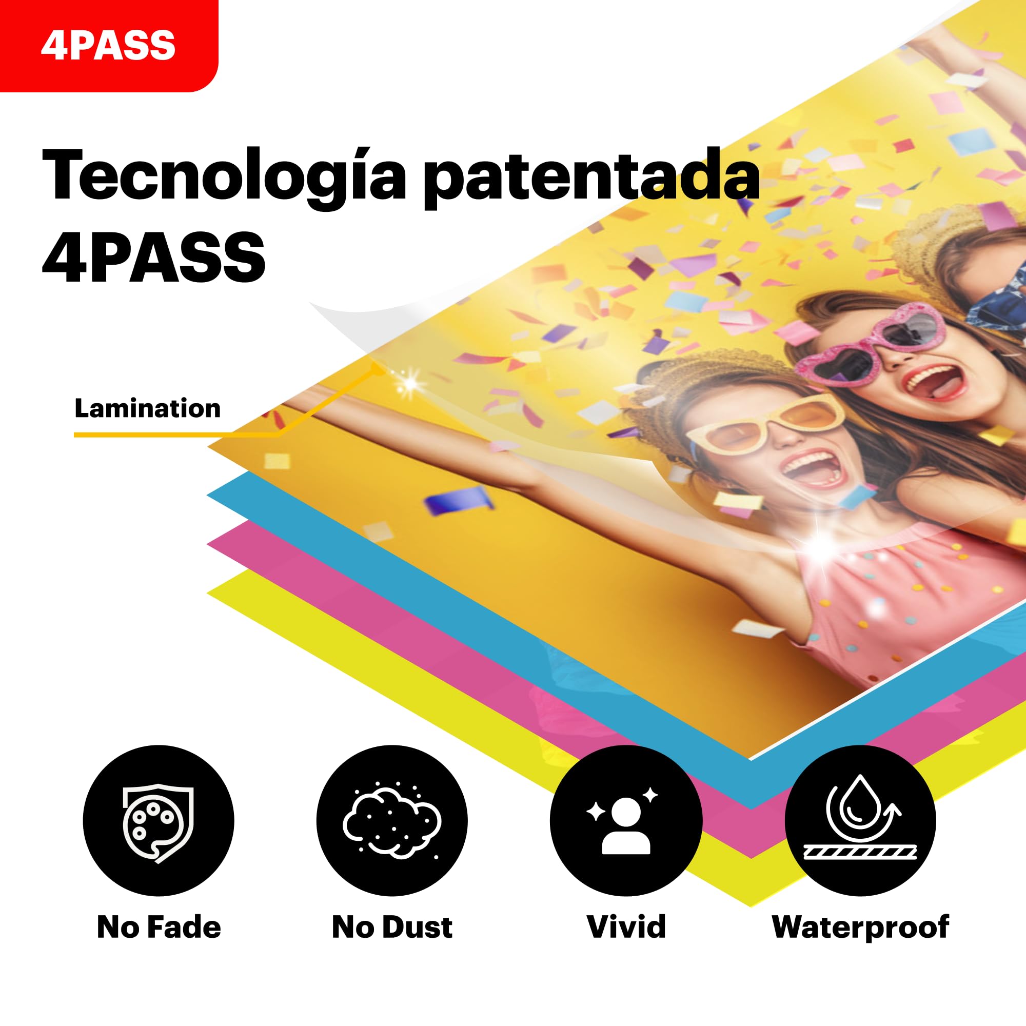 KODAK Dock Plus Impresora Fotográfica 10 x 15 cm, 50 Hojas, Impresora para Smartphone con Base Dock & Bluetooth para iPhone & Android, Impresión en Color Instantánea, Sublimación 4PASS