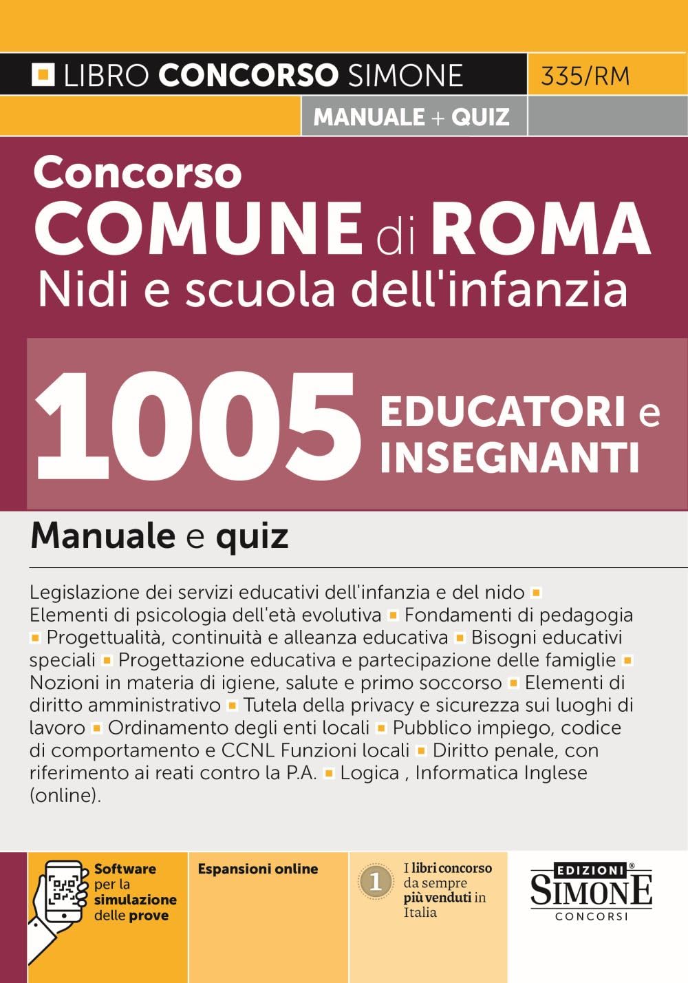 Concorso Comune Di Roma Nidi E Scuola Dell'infanzia - 1005 Educatori E Insegnanti - Manuale Per La Preparazione - 4