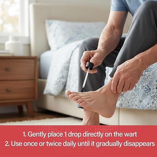 Miniatura 9 de Goodnites Eliminador de verrugas de acción rápida con ácido salicílico de máxima resistencia, elimina eficazmente las verrugas comunes y plantares,