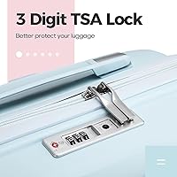 Vista 5 de Melalenia Luggage Sets 3 Piece Expandable Suitcase Set, PP Hardshell Suitcase with Spinner Wheels,Lightweight Carry On Luggage with TSA Lock for