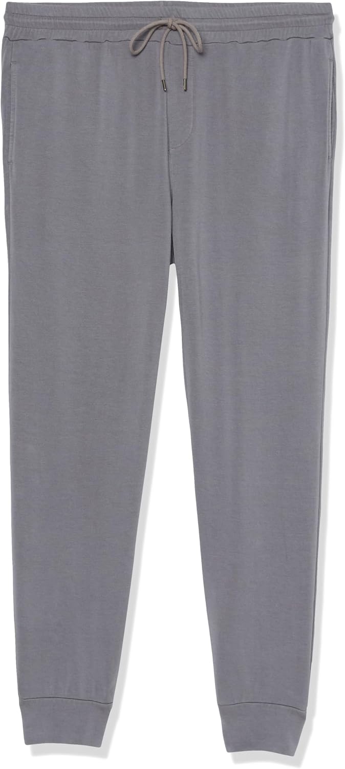 Velvet by Graham & Spencer Men's Crosby Luxe Fleece Sweatpant, Haze