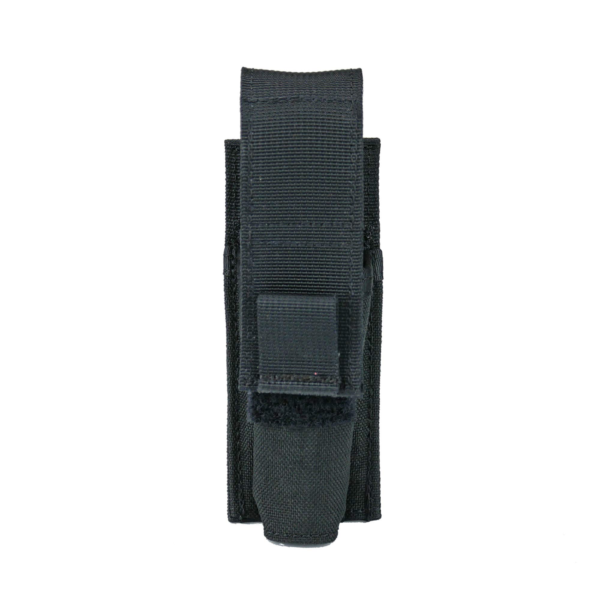 Sert MOLLE Flashlight Pouch, Tactical Flashlight Holster, Adjustable Flap Cover