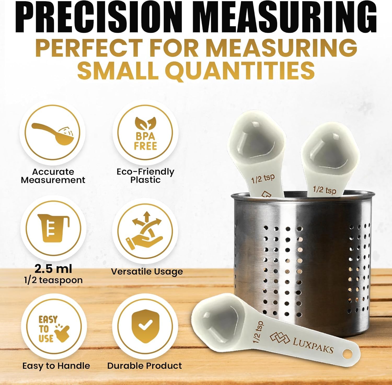 LUXPAKS Measuring Spoon Bundled with Powder, 72 Servings, Orange Smooth