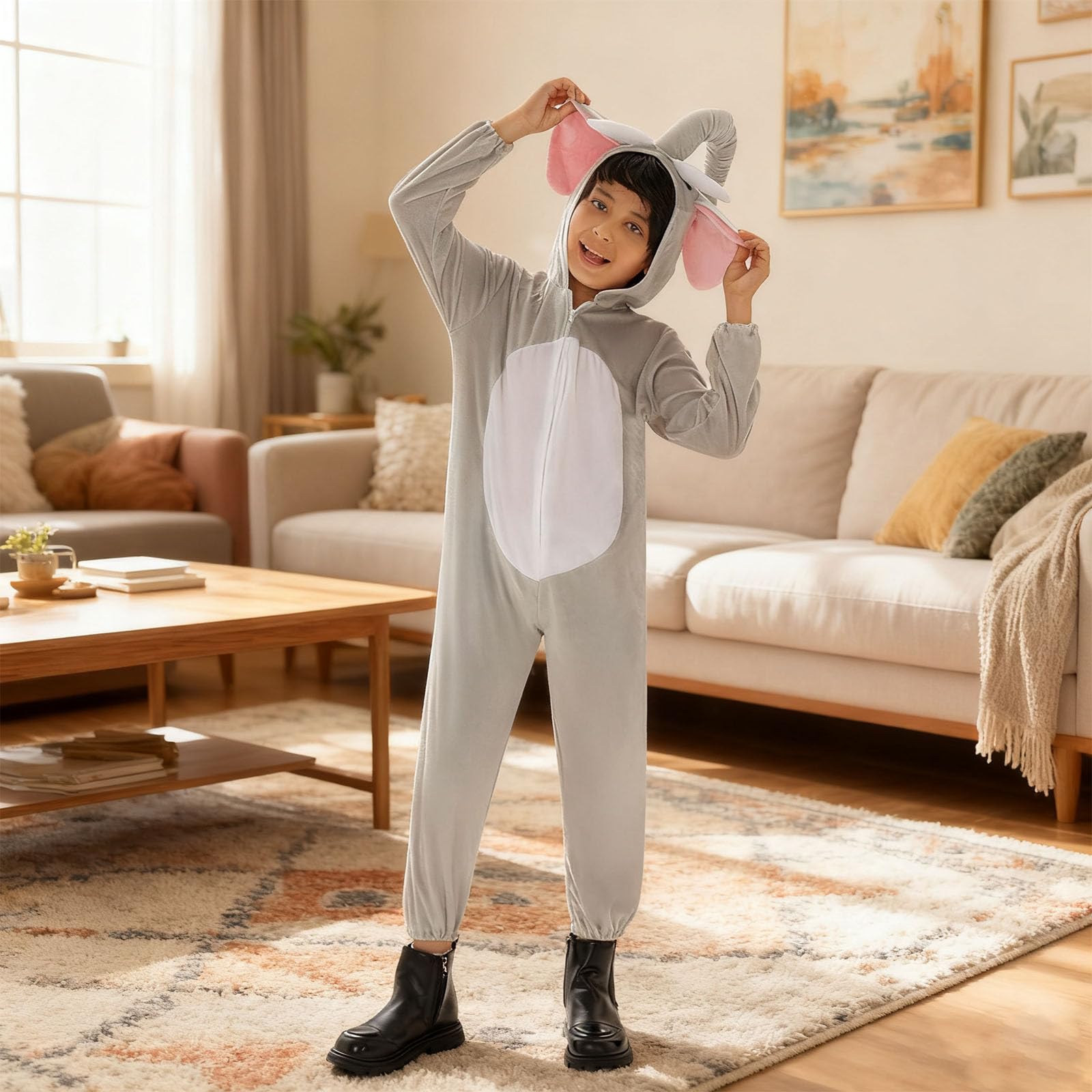 Generisch Disfraz de elefante para actuaciones escénicas y juegos de rol, para fiestas infantiles y espectáculos