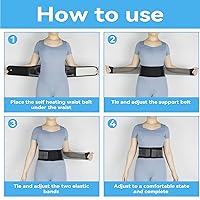 Vista 14 de Back Support with Magnet, Tourmaline Magnetic Back Braces for Lower Back Pain Relief, Self Heating & Soothing Waist Band, Lumbar Support Belt for