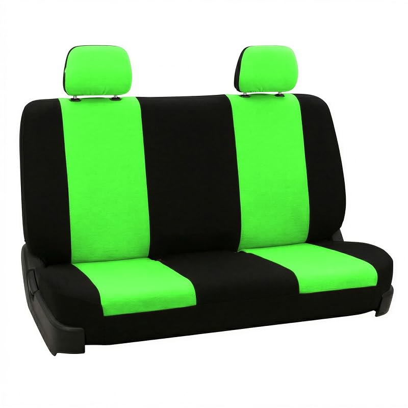 Capa para Banco Traseiro de Carro FH Group Verde para Banco Inteiriço, SUV, Sedan e Van, Kit com 4 Peças
