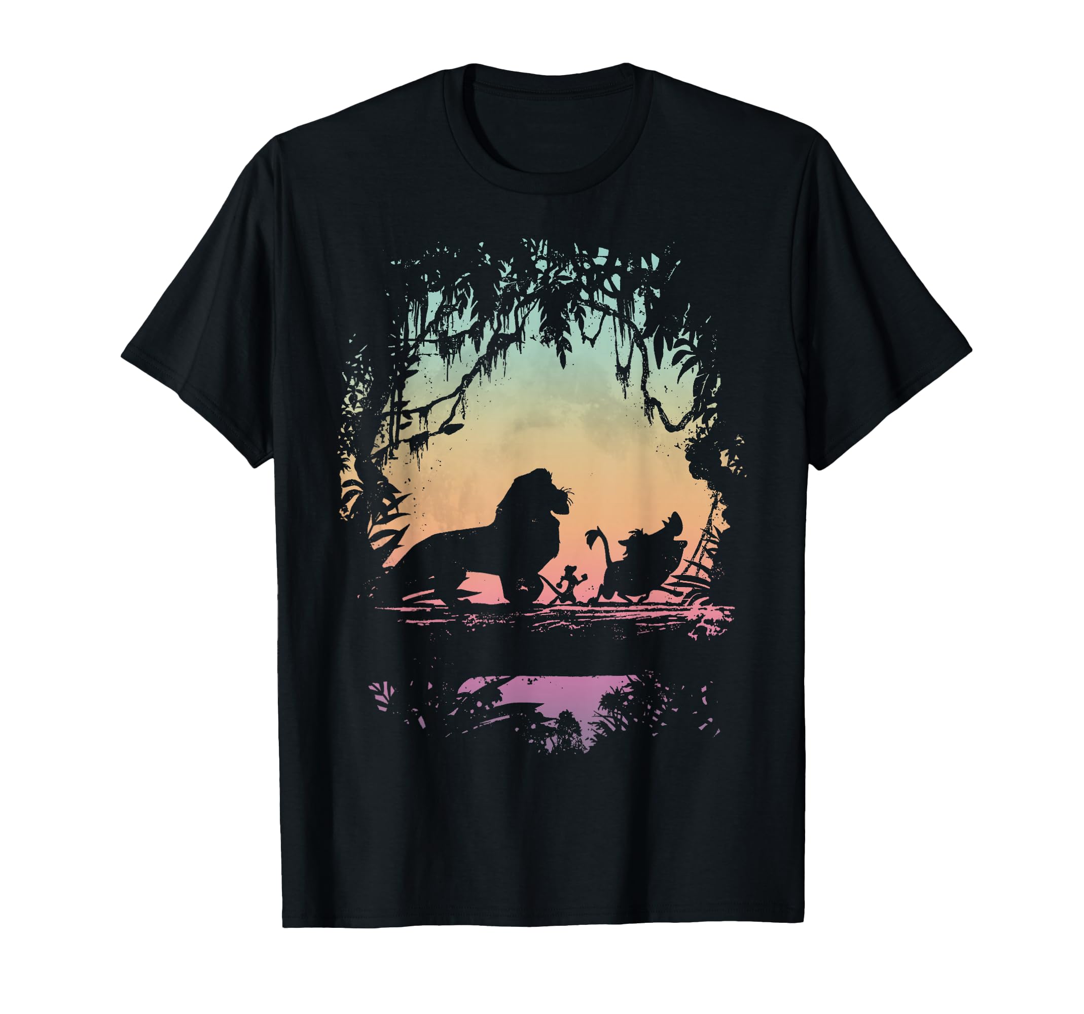 Lion King Gradient Jungle Trio Graphic T-Shirt T-Shirt