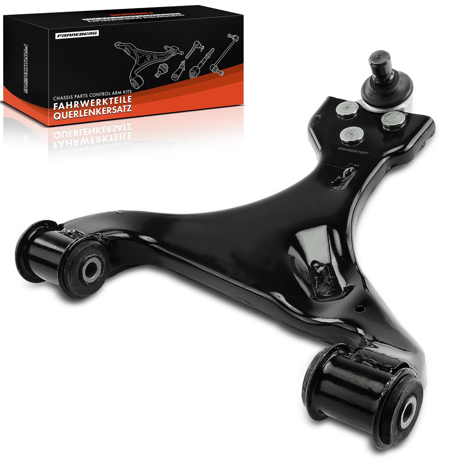 Frankberg Brazo de control inferior izquierdo de la suspensión delantera | Al frente, izquierda, abajo, 6393300410; Compatible con: Autobús Vito W639, Viano W639, Vito/Mixto Van W639