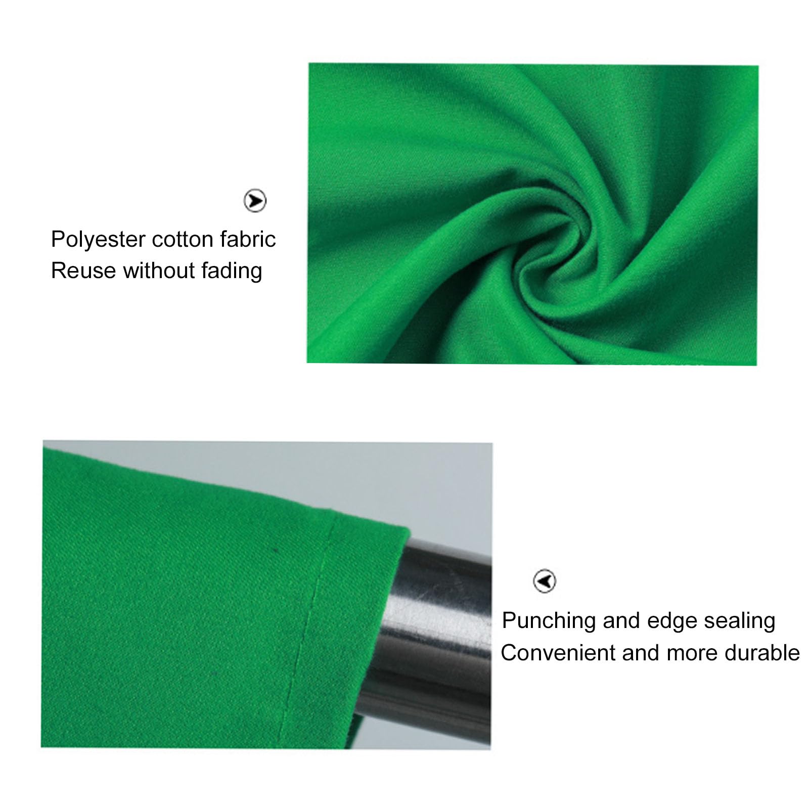 Sfondo verde per fotografia, grande sfondo per fotografia, tenda pieghevole in puro colore, ad alta densità, senza cuciture, per studio fotografico video (3 x 5 m, bianco)