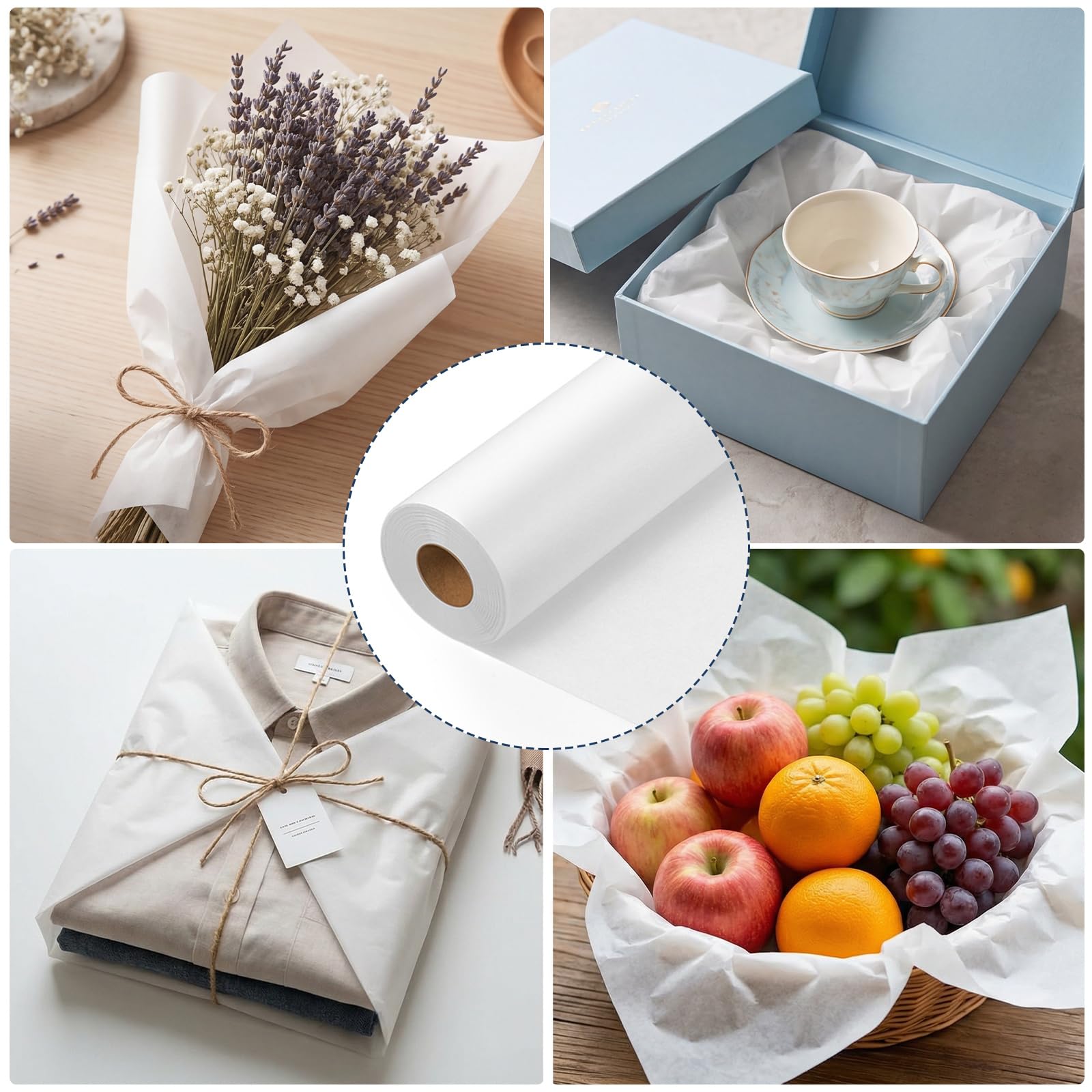 Rollo de papel de calco de 36 pulgadas x 75 yardas, papel de calco translúcido blanco para costura, dibujo, bocetos, envoltura de regalos