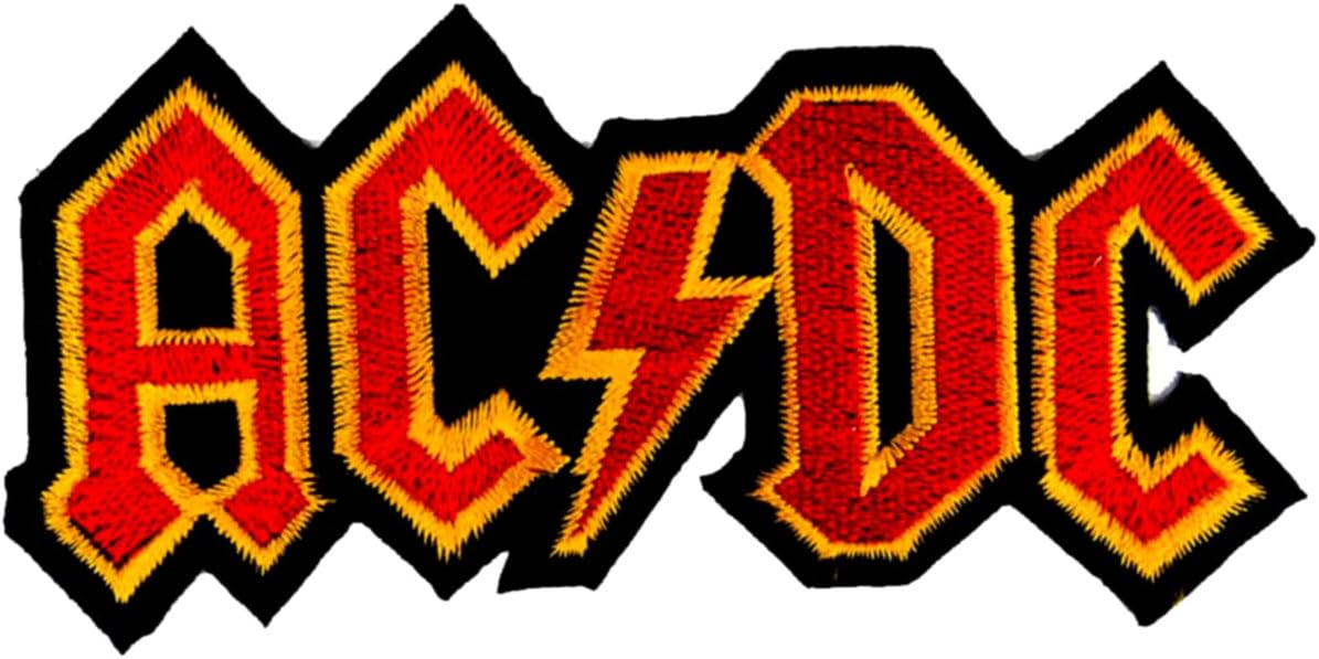 Acdc Ac Dc Patch Rock Heavy Metal Embroidered Iron on Patches *E