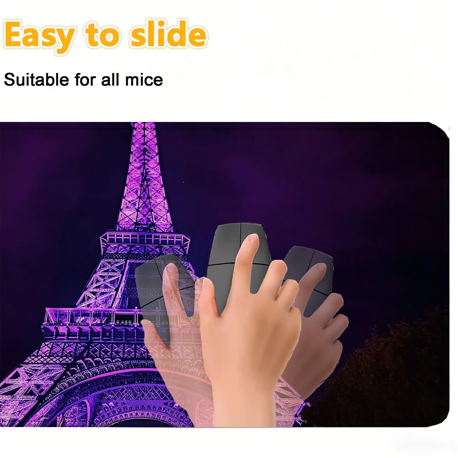 Tappetino Mouse 900x450mm | Superficie Ultra-Liscia | Viola 0-z694