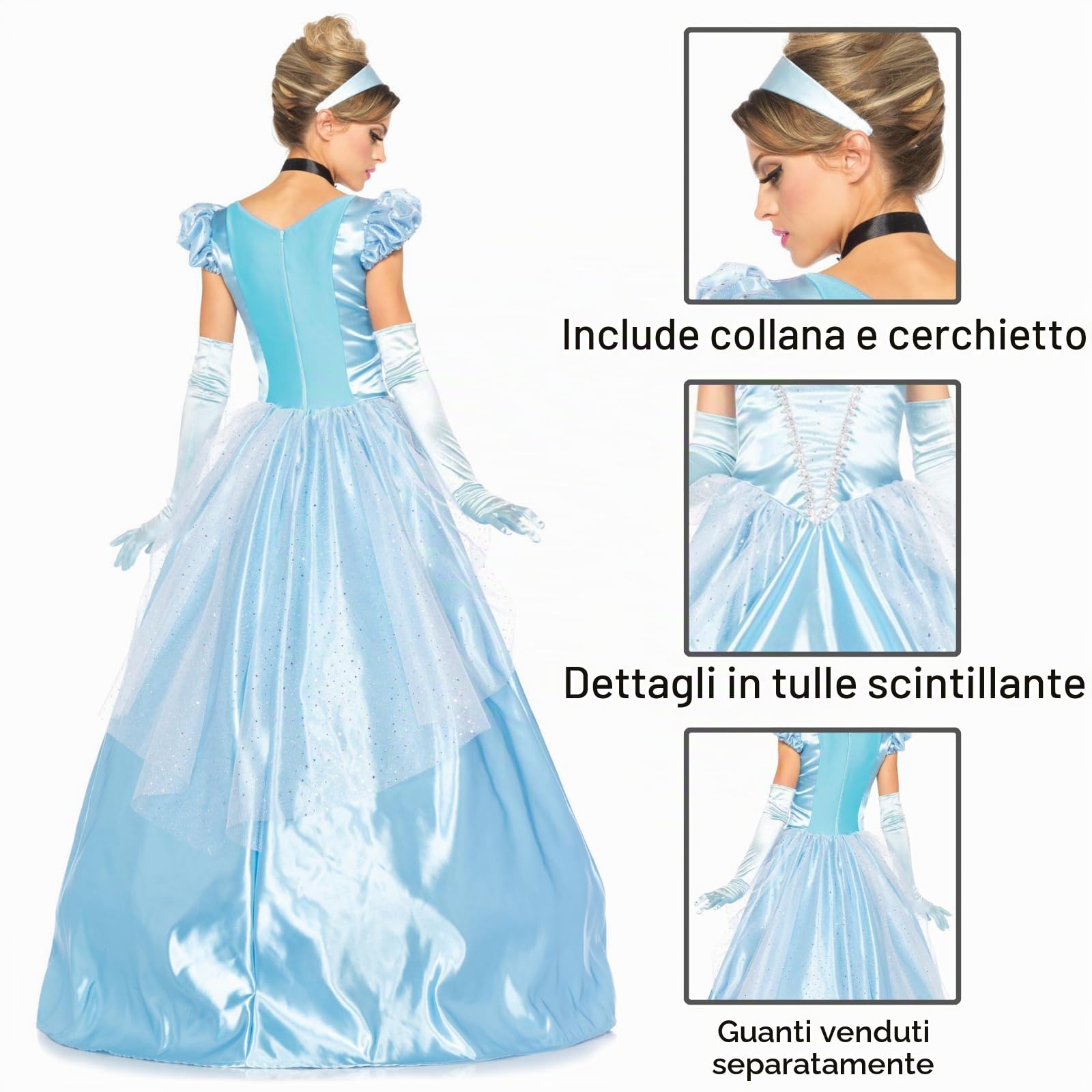 Leg Avenue Costume classico da Cenerentola da donna