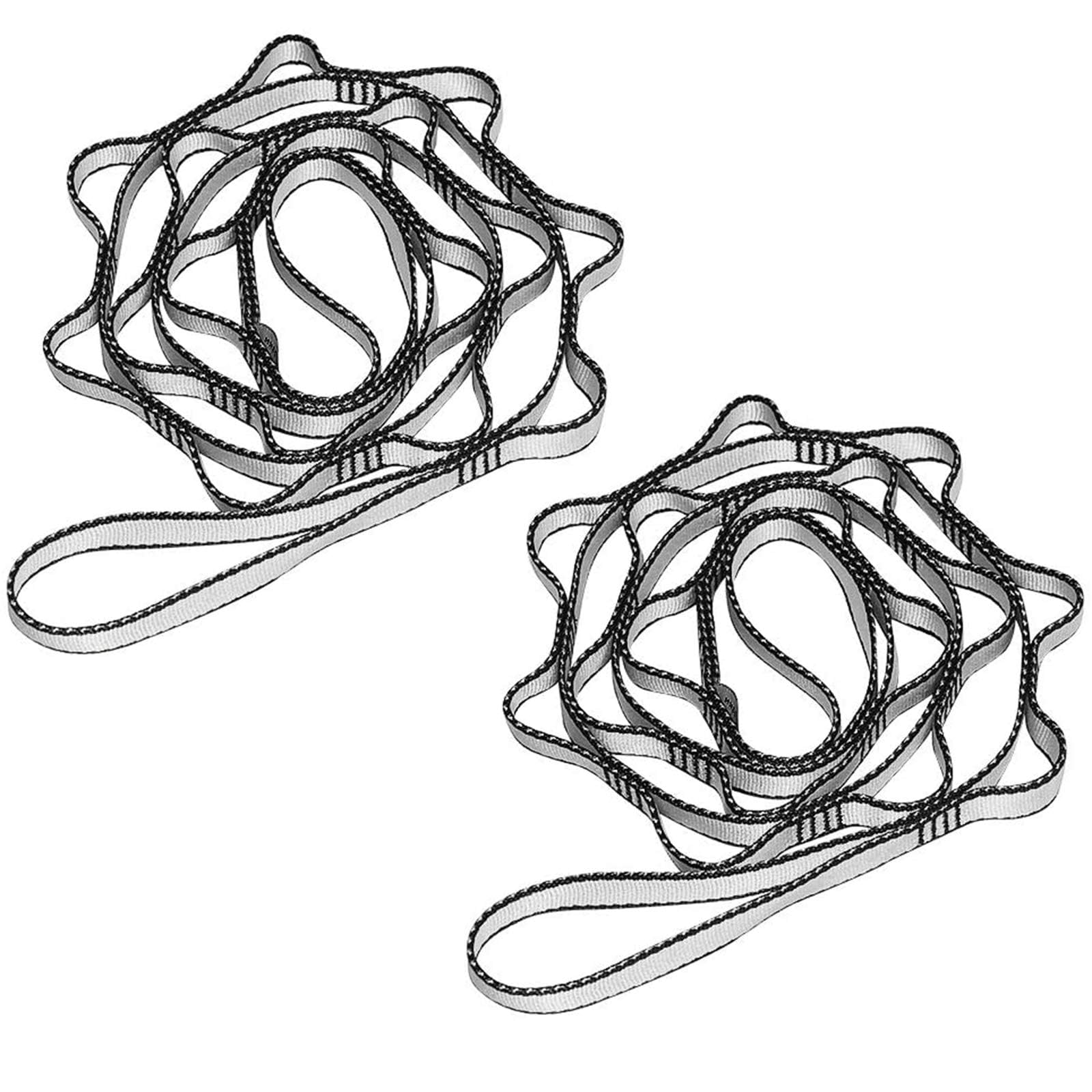 KIKIGOAL 2pcs Daisy Chains Nylon Starke Kletterriemen Verstellbare Klettergurte Climbing Seil Starke Daisy Chain Für Outdoor Sport Camping