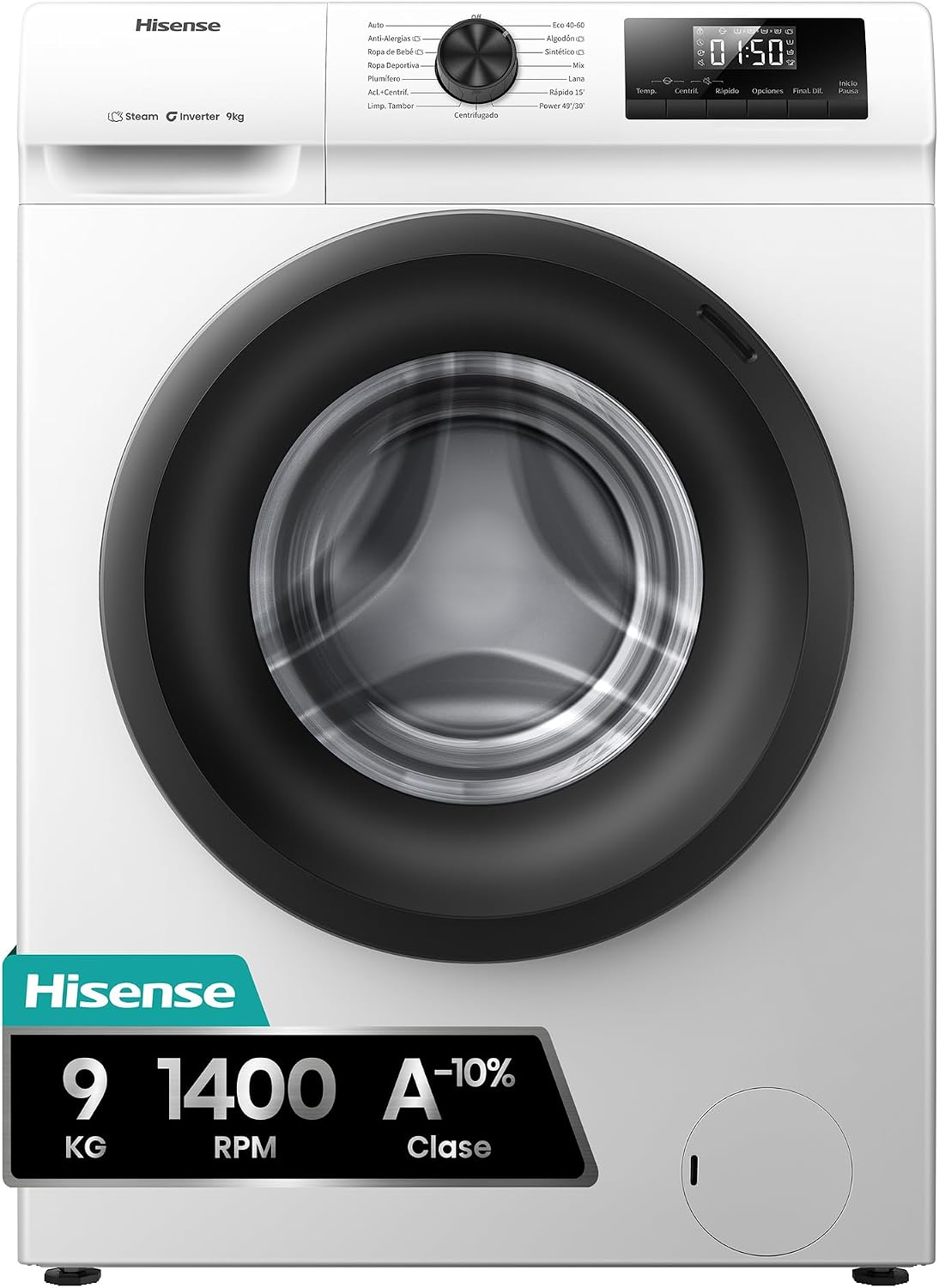 Hisense WF1Q9041BW máquina de lavar 9 kg