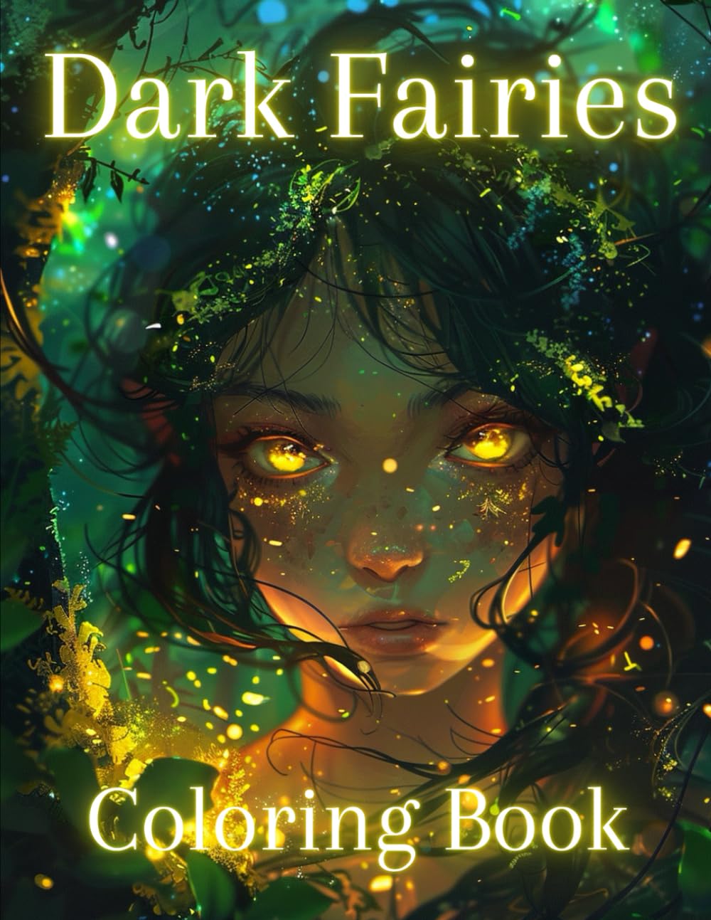 Dark Fairies Coloring Book: Enchanted Fantasy Coloring Pages for Adults | Venture into the realm of shadows to relax and unwind