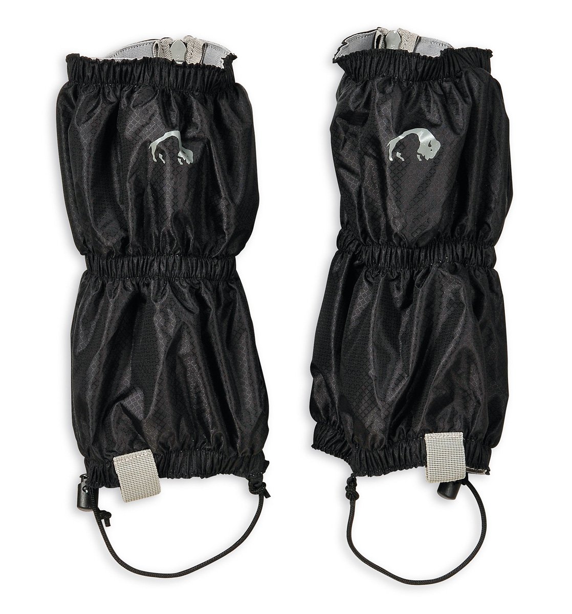 Tatonka Gaiter Ripstop Short Light – wasserdichte Gamaschen mit Sohlenfixierung und Reißverschluss (Schwarz)