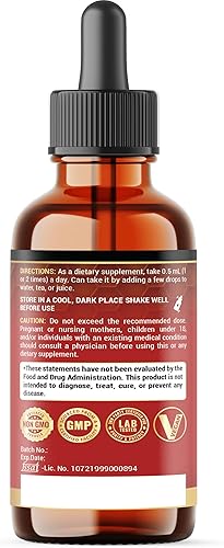 Miniatura 9 de 10 en 1 3000 mg de pimienta de cayena espino baya vitamina D3 K2 raíz de remolacha jengibre gotas líquidas y más  Apoyo a la digestión  1 onza