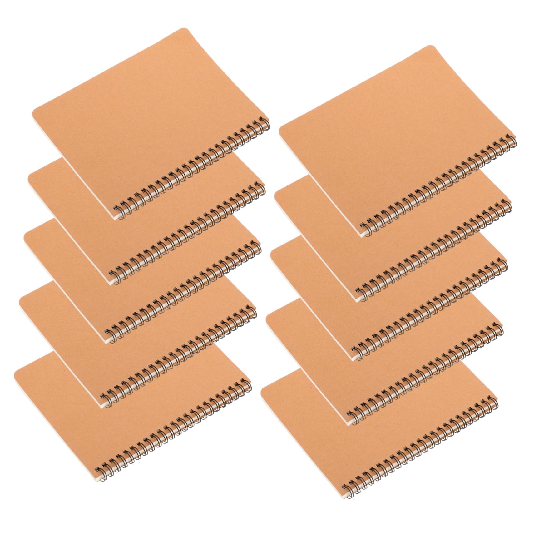 10 pièces Lot de à Spirale Couverture Rigide Pages Blanches pour Prise de Notes Journal Carnet de Voyage Bureau Scolaire