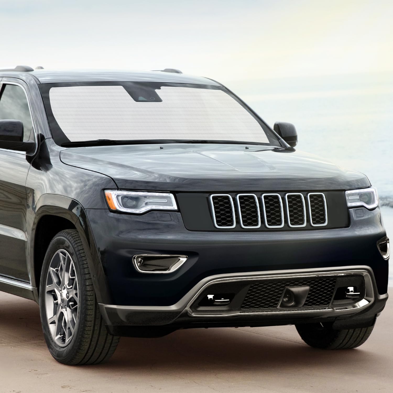 RT-TCZ Parasol Plegable para Parabrisas de Aluminio para Jeep Grand Cherokee 2011-2020