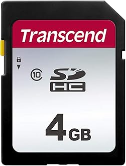 Transcend TS4GSD300S SD Card, 4 GB, Class 10, w/ Data Recovery Software (English Language Not Guaranteed)