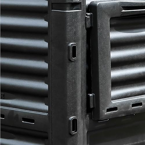 Miniatura 6 de Contenedor eléctrico de compostaje para jardín, de material libre de BPA, 80 galones (300 litros), gran contenedor de compostaje para aireación al