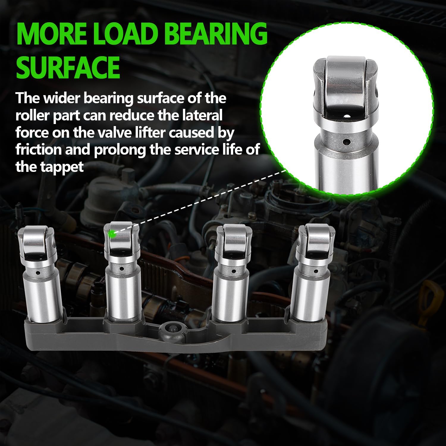 SCITOO Engine Valve Lifter Compatible with 2008-2015 for Dodge Challenger,2005-2015 for Chrysler 300,2006-2010 for Jeep Commander,2011-2015 for Ram 1500 replaces 53021720AB