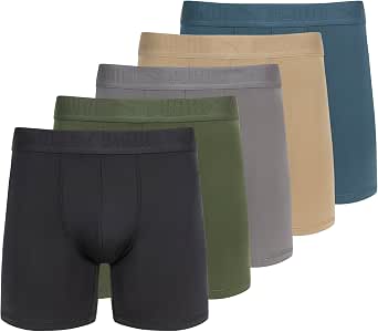 PUMA Men's 5 Pack Performance Boxer Briefs
