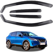 Wind Deflectors Fit For NI-SSAN QASHQAI MK3 2021-onwards SUV 5 Doors 4pc Set Embedded wind deflector Wind & Rain & Sun Protection, Easy Installation