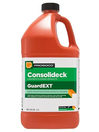 PROSOCO GuardEXT | Glossy Sealer for Exterior Horizontal Concrete - Trusted by Professionals 1 Gallon