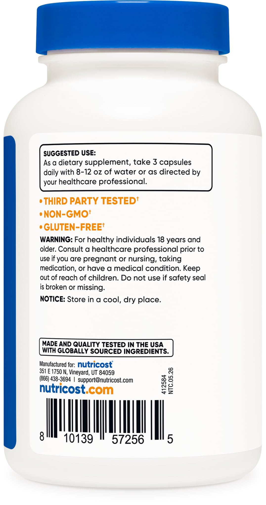 Nutricost Dandelion Extract 180 Capsules for 60 Servings Per Bottle — Amazon image 5