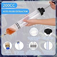 Vista 3 de Gisafai Bomba de Extractor de Líquido Automotriz Manual de 200cc Bomba de Extractor de Aceite Jeringa para Limpiador Manual de Gasolina para Negro