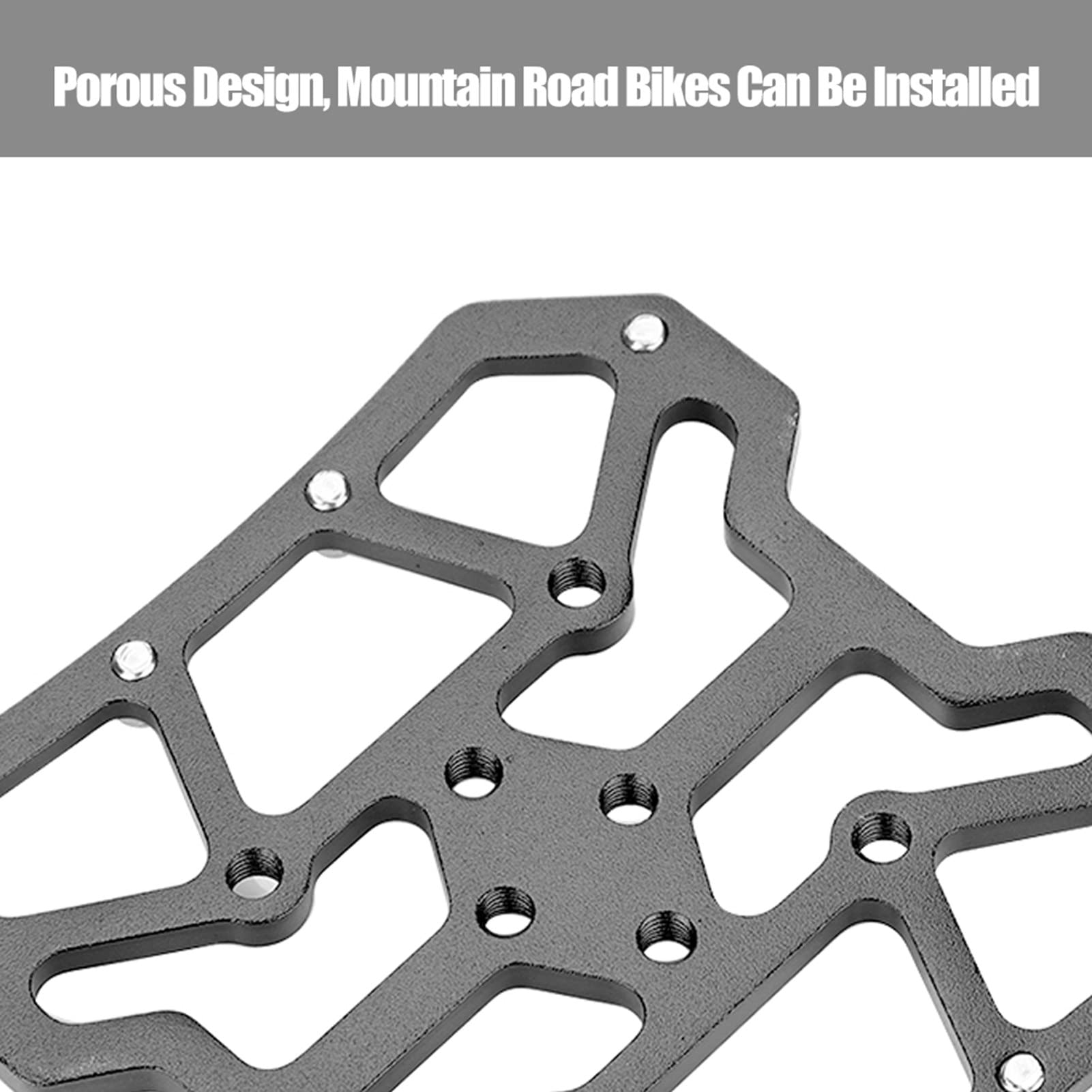 Adattatore per Pedale Bici da 1 Paio, Adattatore per Pedale Senza Clip in Lega di Alluminio Adattatori per Piattaforma Pedale Facili da Installare per SPD 9 X 9 Cm