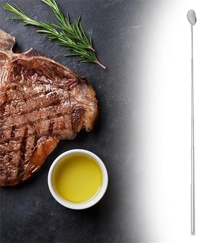 Miniatura 8 de 2 cucharas telescópicas de acero inoxidable, 24.4 in de largo, cucharas de agitación extensibles para suministros de vajilla de barbacoa